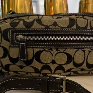 Vintage Coach Canvas Signature Mini Bag